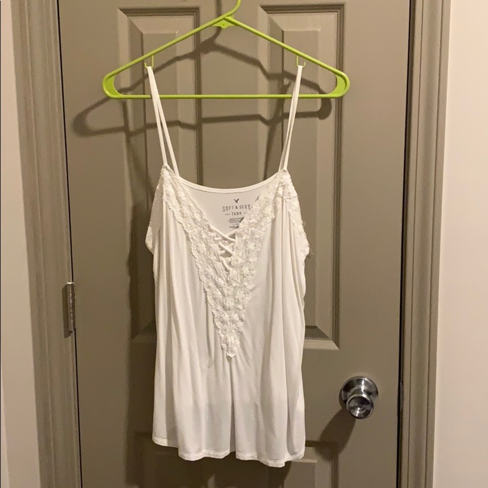 White American eagle tank top